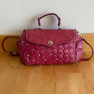 Elegant Red Quilted Handbag